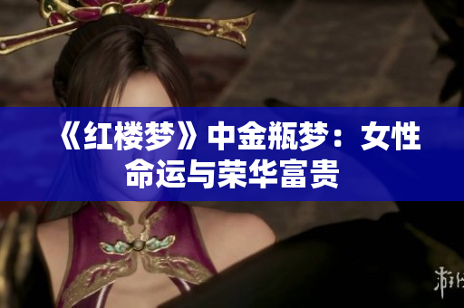 《红楼梦》中金瓶梦：女性命运与荣华富贵