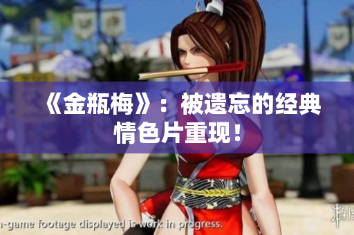 《金瓶梅》：被遗忘的经典情色片重现！