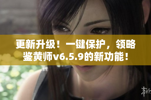 更新升级！一键保护，领略鉴黄师v6.5.9的新功能！