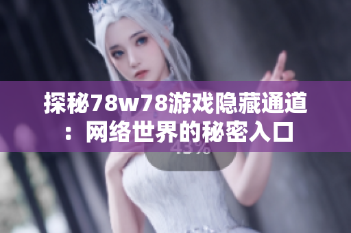 探秘78w78游戏隐藏通道：网络世界的秘密入口