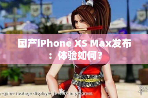 国产iPhone XS Max发布：体验如何？