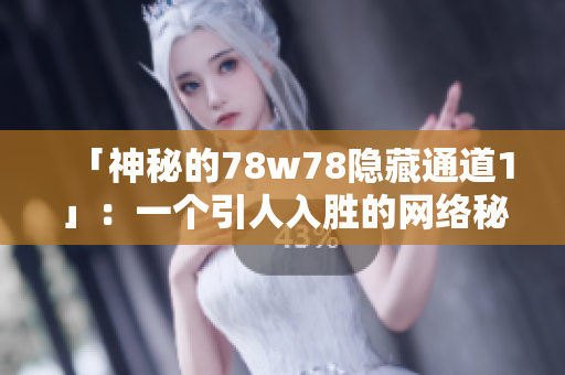 「神秘的78w78隐藏通道1」：一个引人入胜的网络秘闻