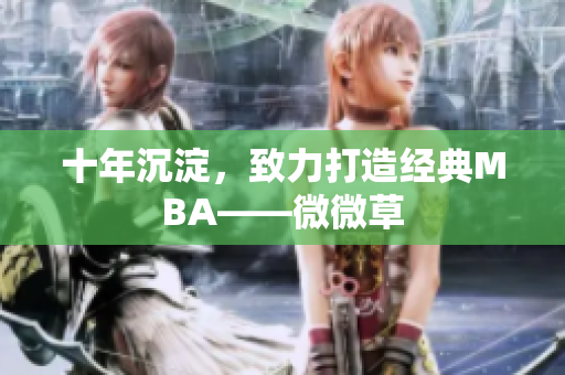 十年沉淀，致力打造经典MBA——微微草